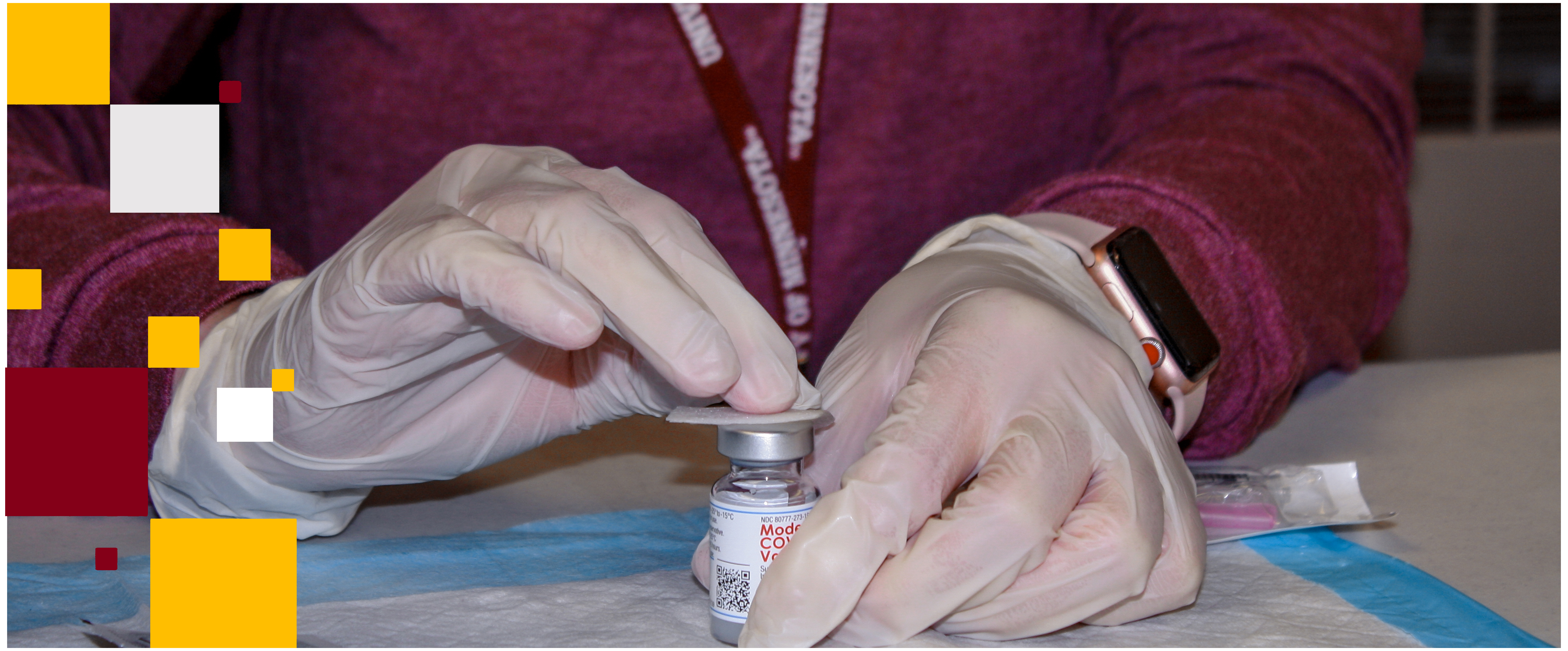close up vaccination needle and vaccine