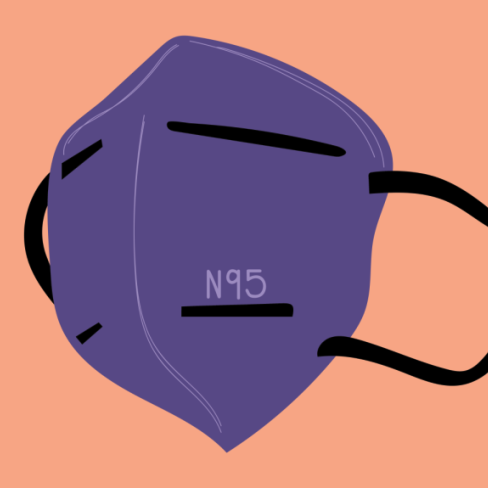 n95 minimalist styled mask